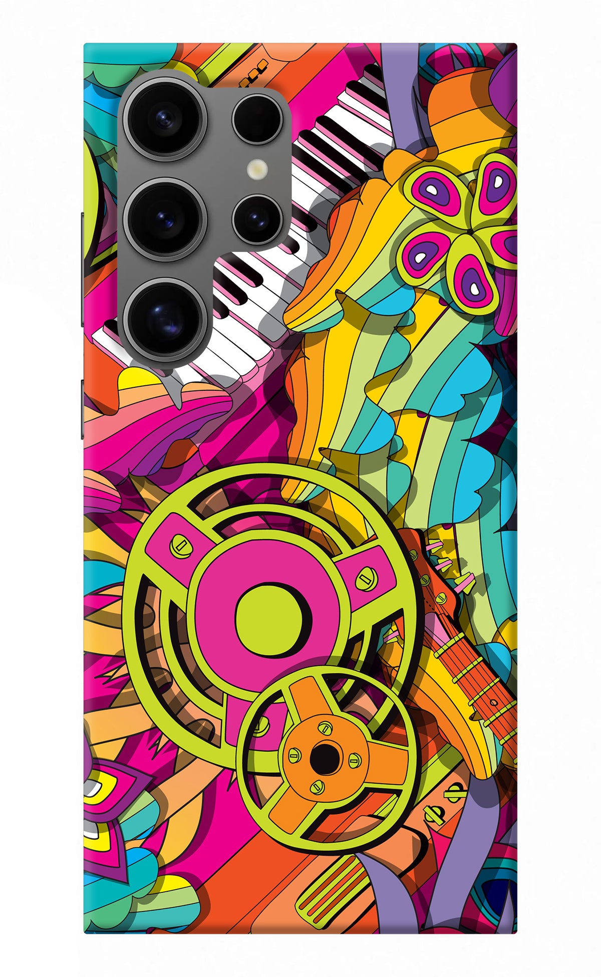 Music Doodle Samsung S24 Ultra Back Cover
