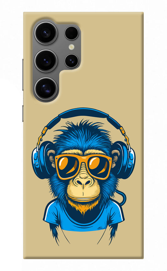 Monkey Headphone Samsung S24 Ultra Back Cover