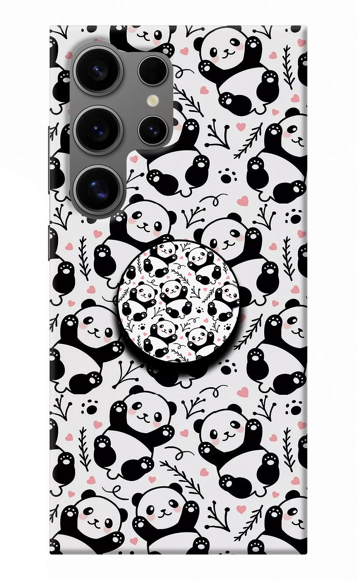 Cute Panda Samsung S24 Ultra Pop Case
