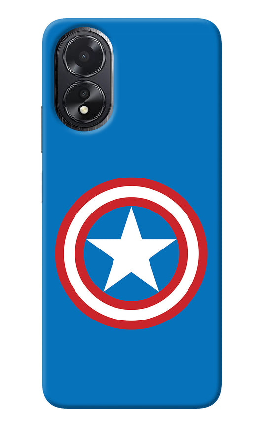 Captain America Logo Oppo A18/Oppo A38 Back Cover