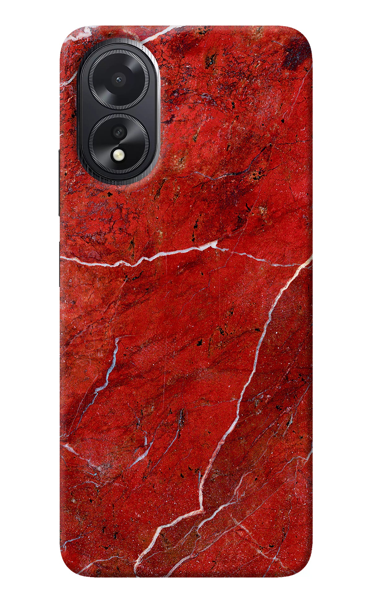 Red Marble Design Oppo A18/Oppo A38 Back Cover