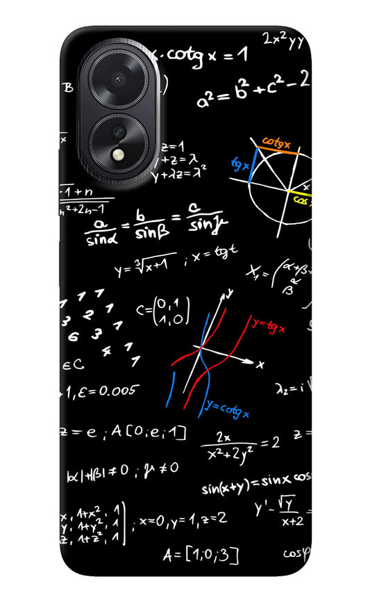 Mathematics Formula Oppo A18/Oppo A38 Back Cover