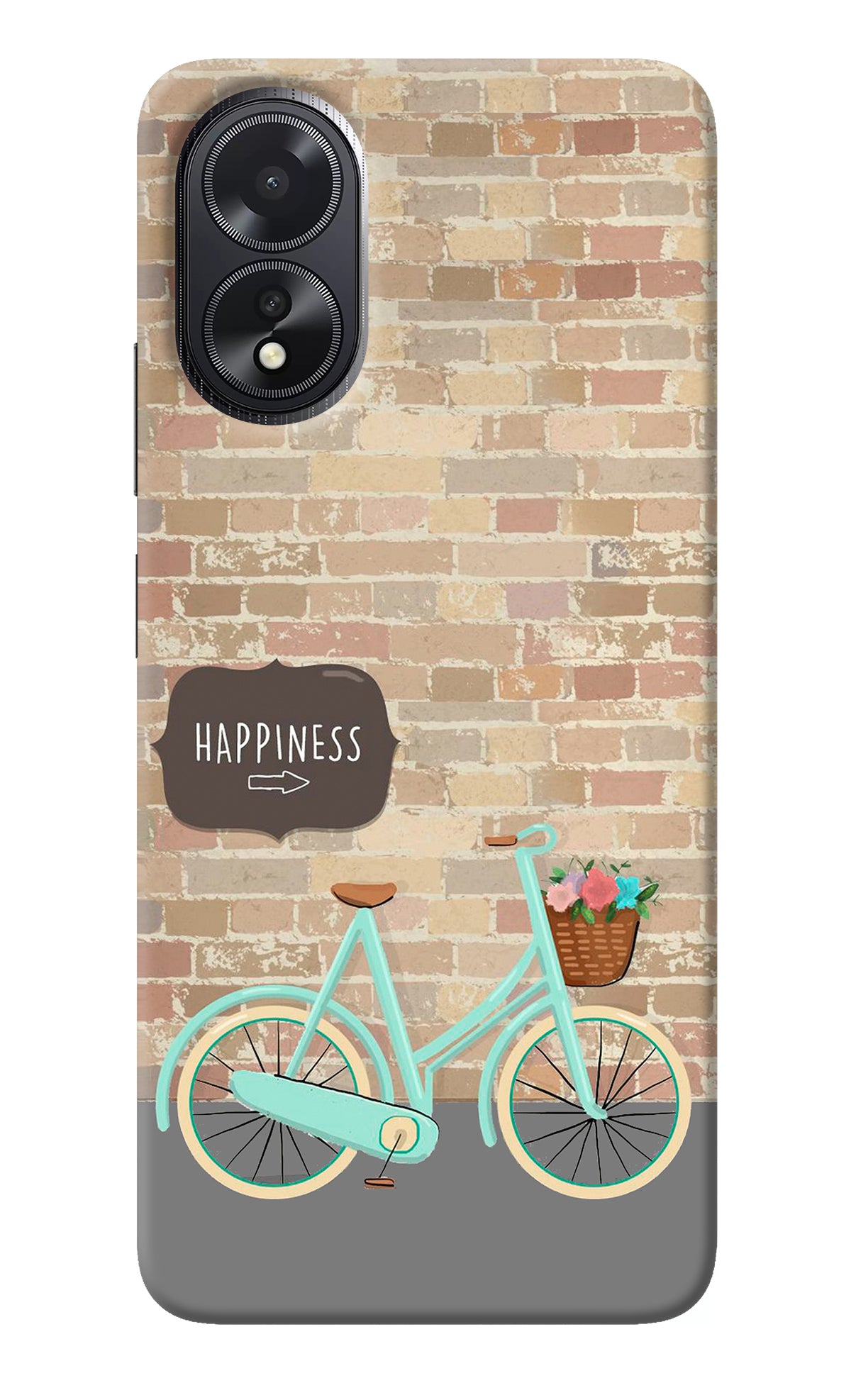 Happiness Artwork Oppo A18/Oppo A38 Back Cover