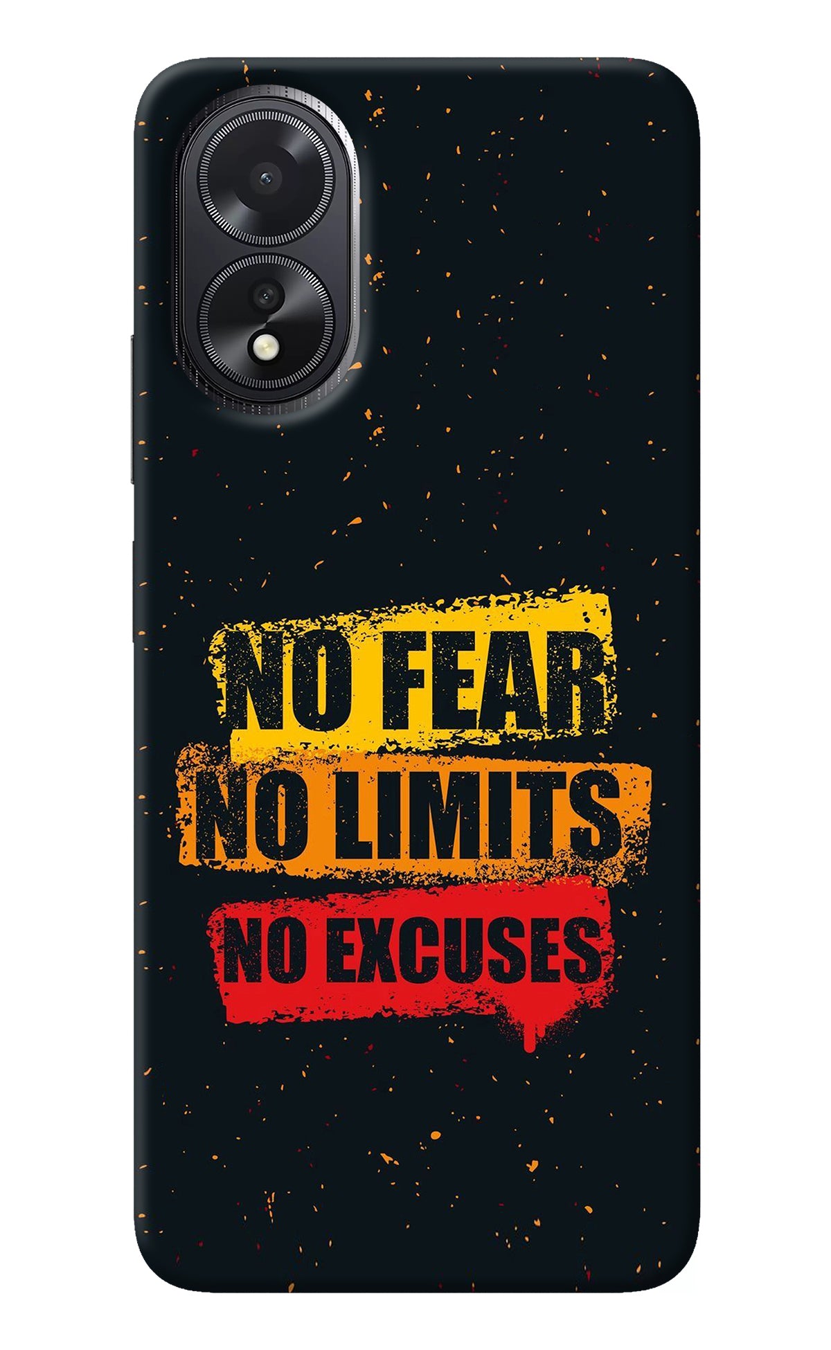 No Fear No Limits No Excuse Oppo A18/Oppo A38 Back Cover