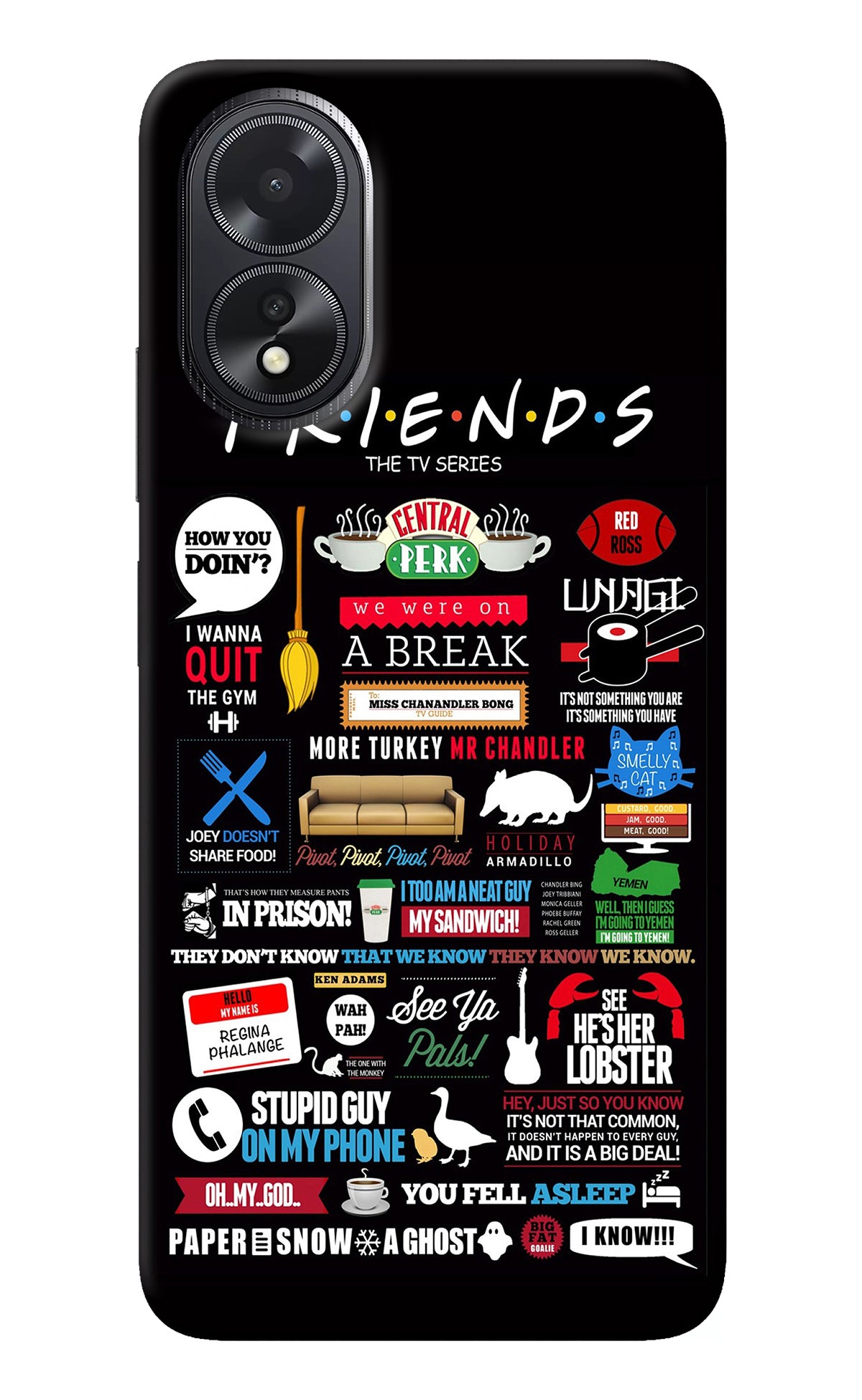 FRIENDS Oppo A18/Oppo A38 Back Cover