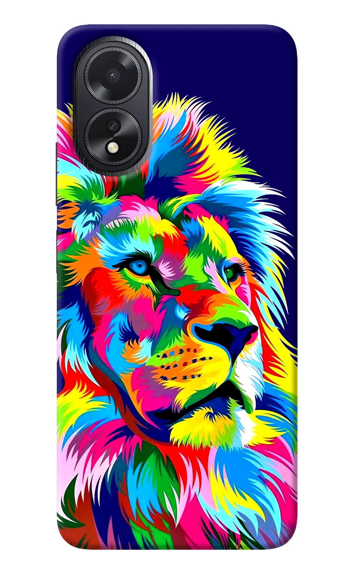 Vector Art Lion Oppo A18/Oppo A38 Back Cover