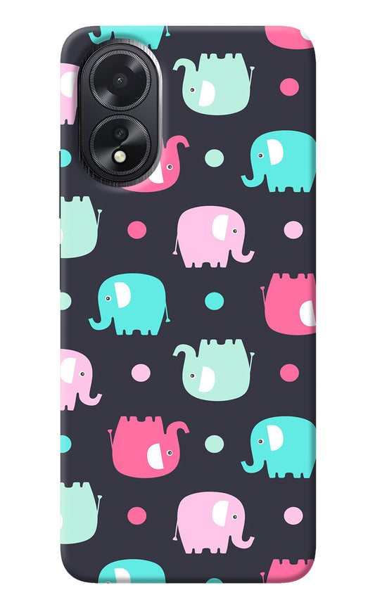 Elephants Oppo A18/Oppo A38 Back Cover