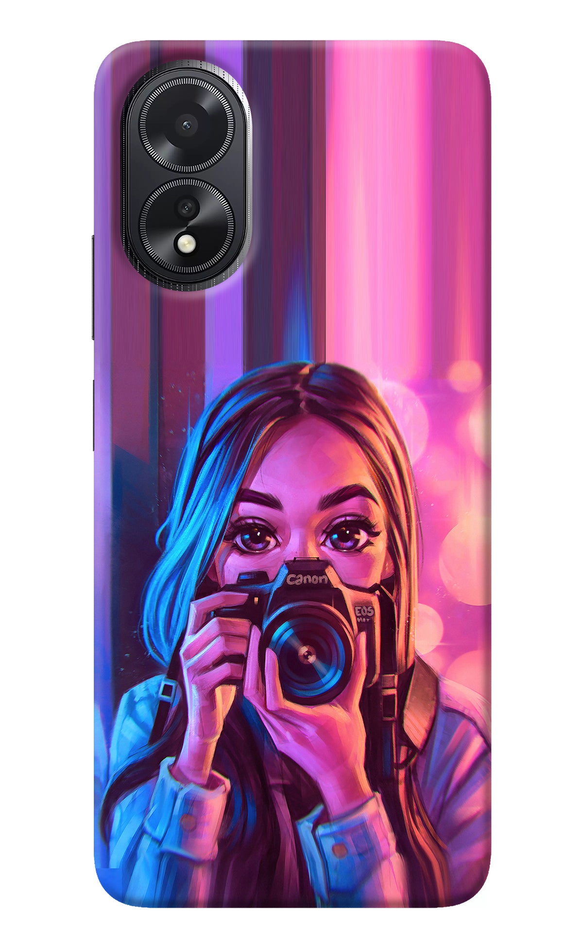 Girl Photographer Oppo A18/Oppo A38 Back Cover