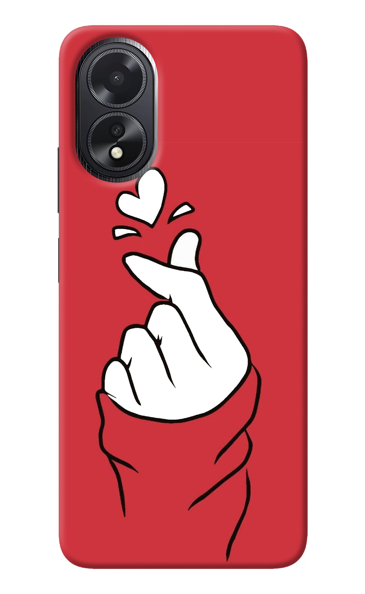 Korean Love Sign Oppo A18/Oppo A38 Back Cover