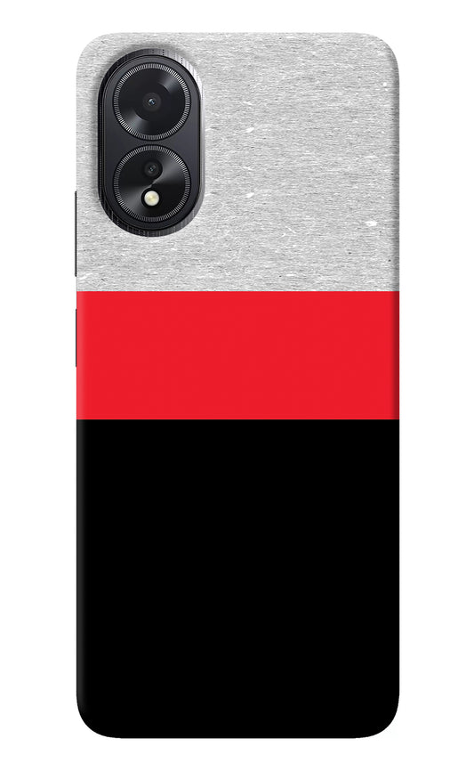 Tri Color Pattern Oppo A18/Oppo A38 Back Cover