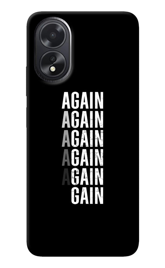 Again Again Gain Oppo A18/Oppo A38 Back Cover