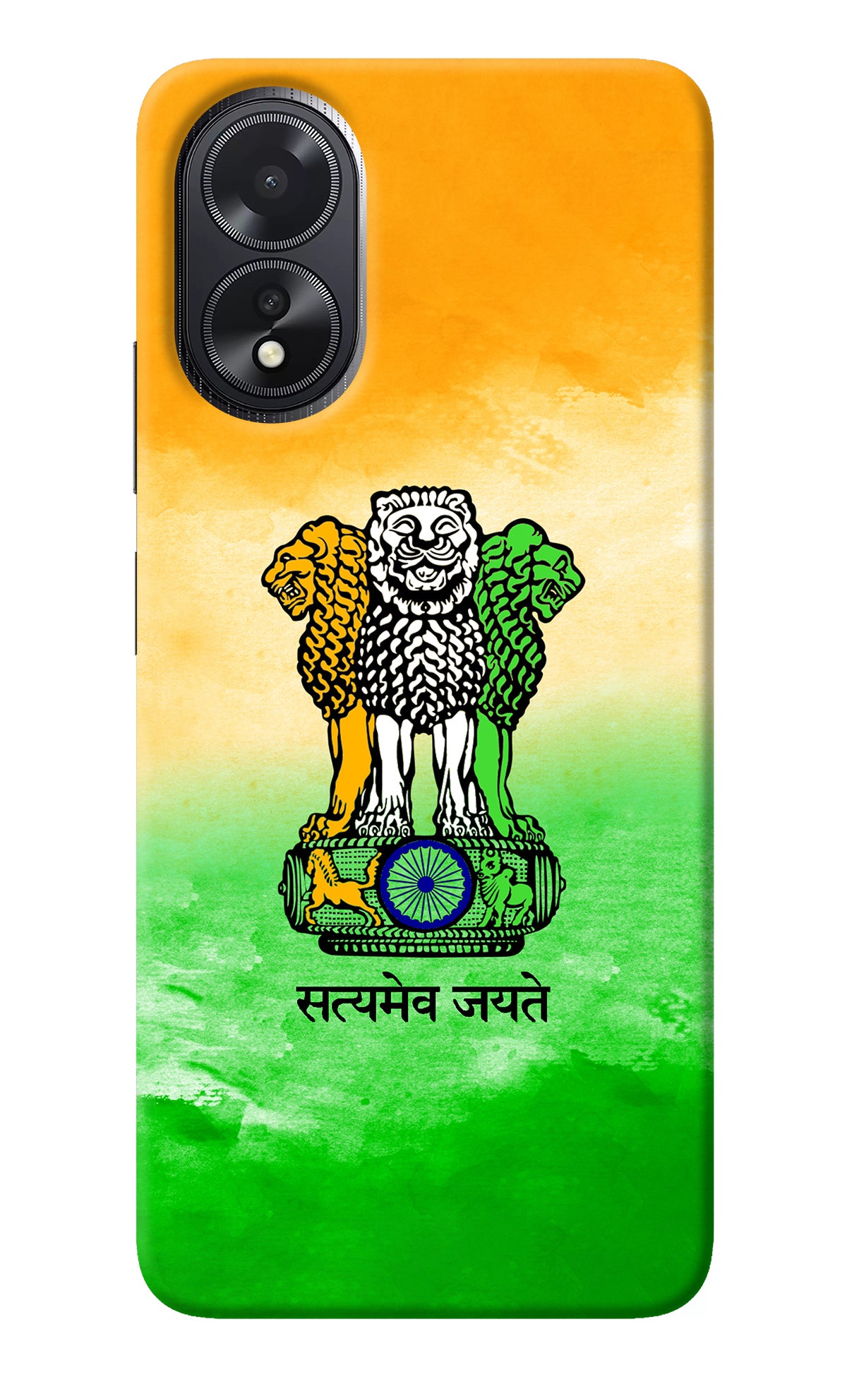 Satyamev Jayate Flag Oppo A18/Oppo A38 Back Cover