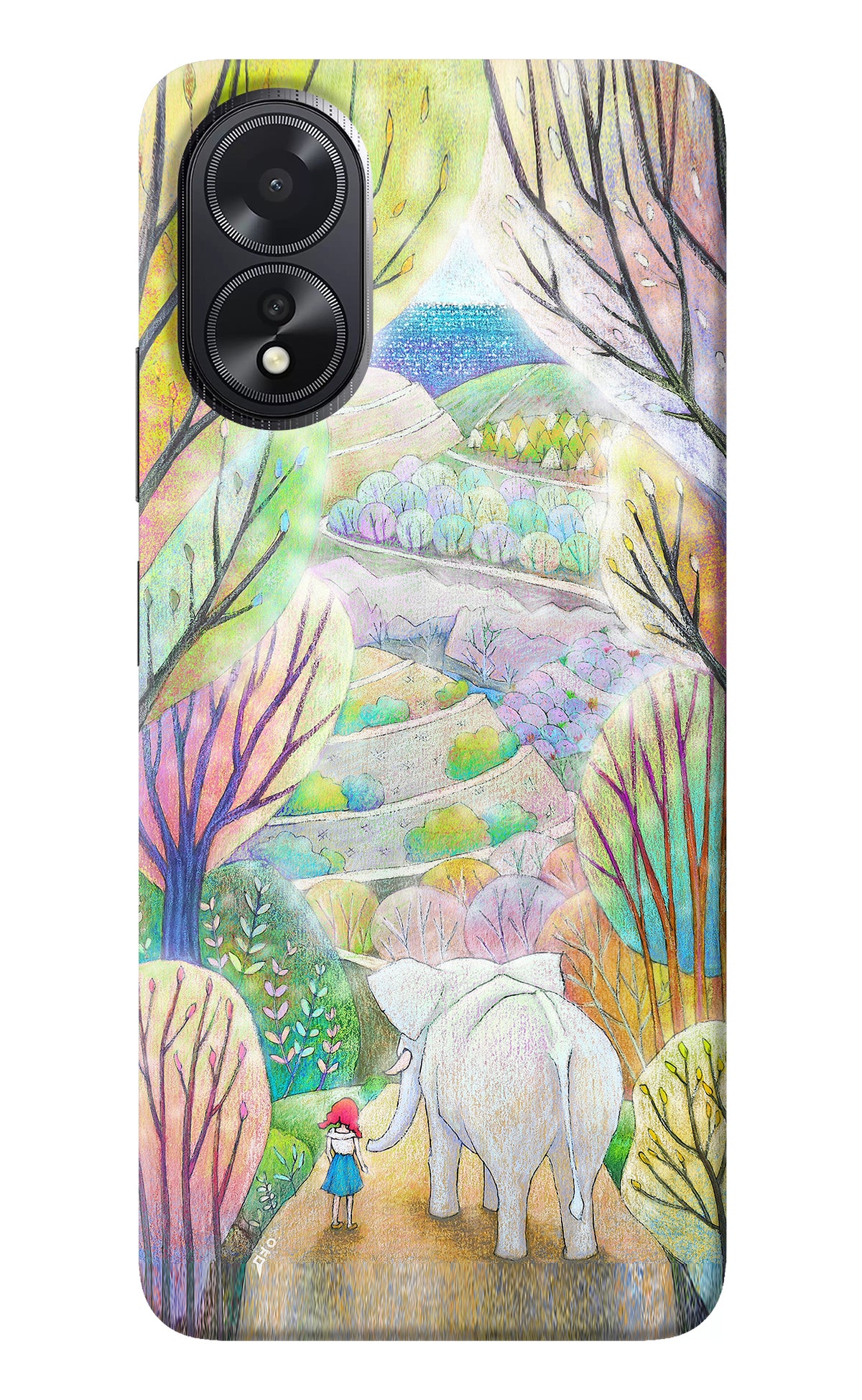 Nature Painting Oppo A18/Oppo A38 Back Cover