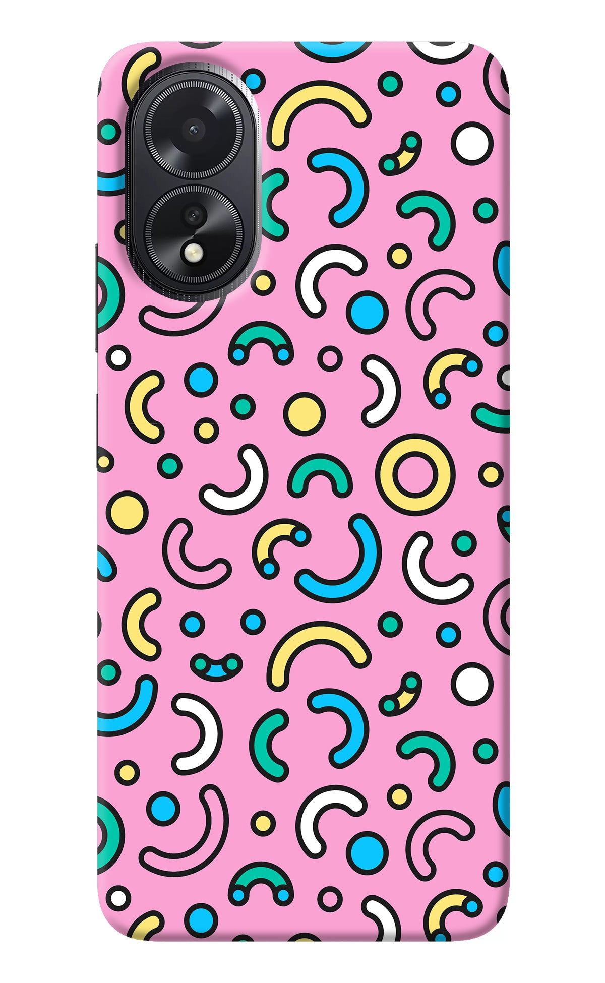 Memphis Design Oppo A18/Oppo A38 Back Cover