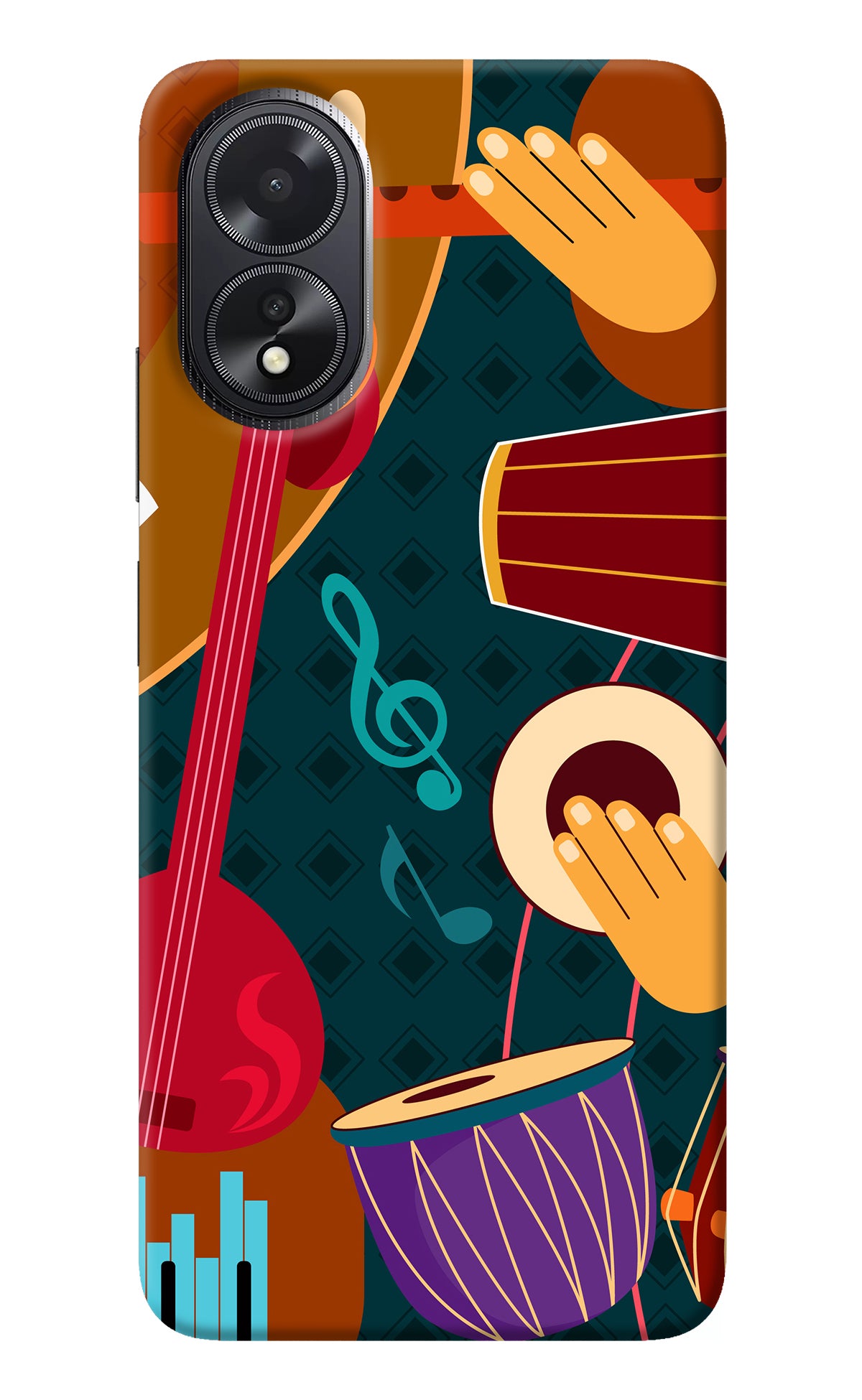 Music Instrument Oppo A18/Oppo A38 Back Cover