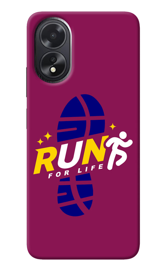 Run for Life Oppo A18/Oppo A38 Back Cover