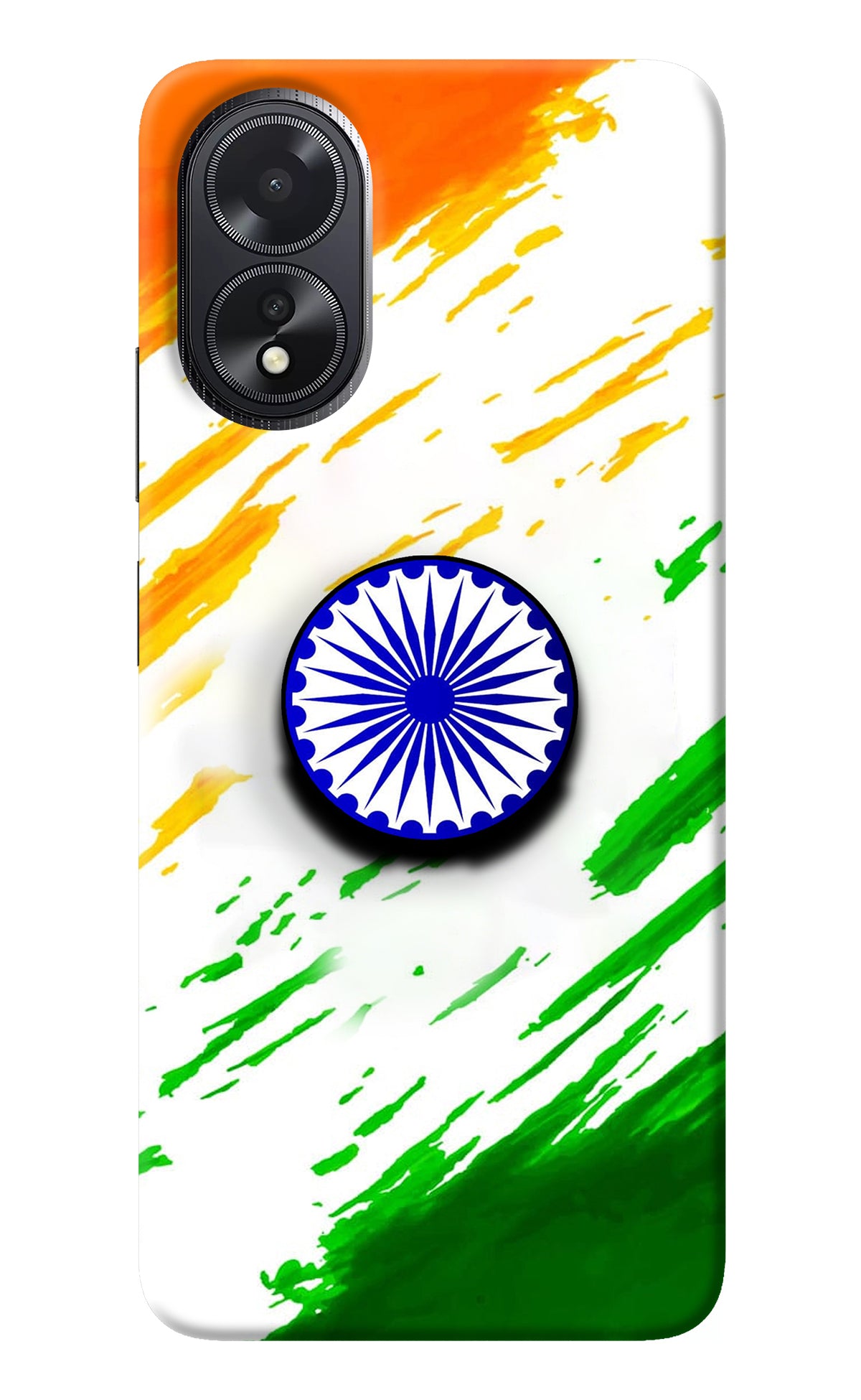 Indian Flag Ashoka Chakra Oppo A18/Oppo A38 Pop Case