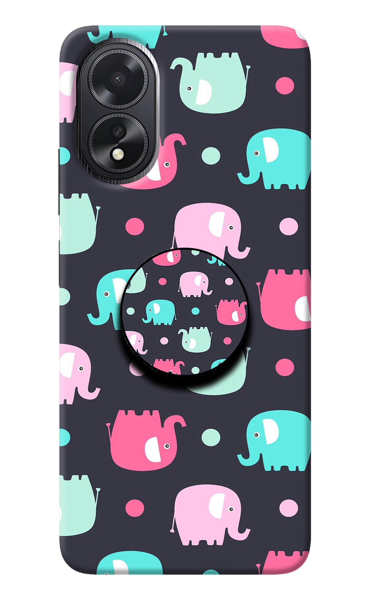 Baby Elephants Oppo A18/Oppo A38 Pop Case