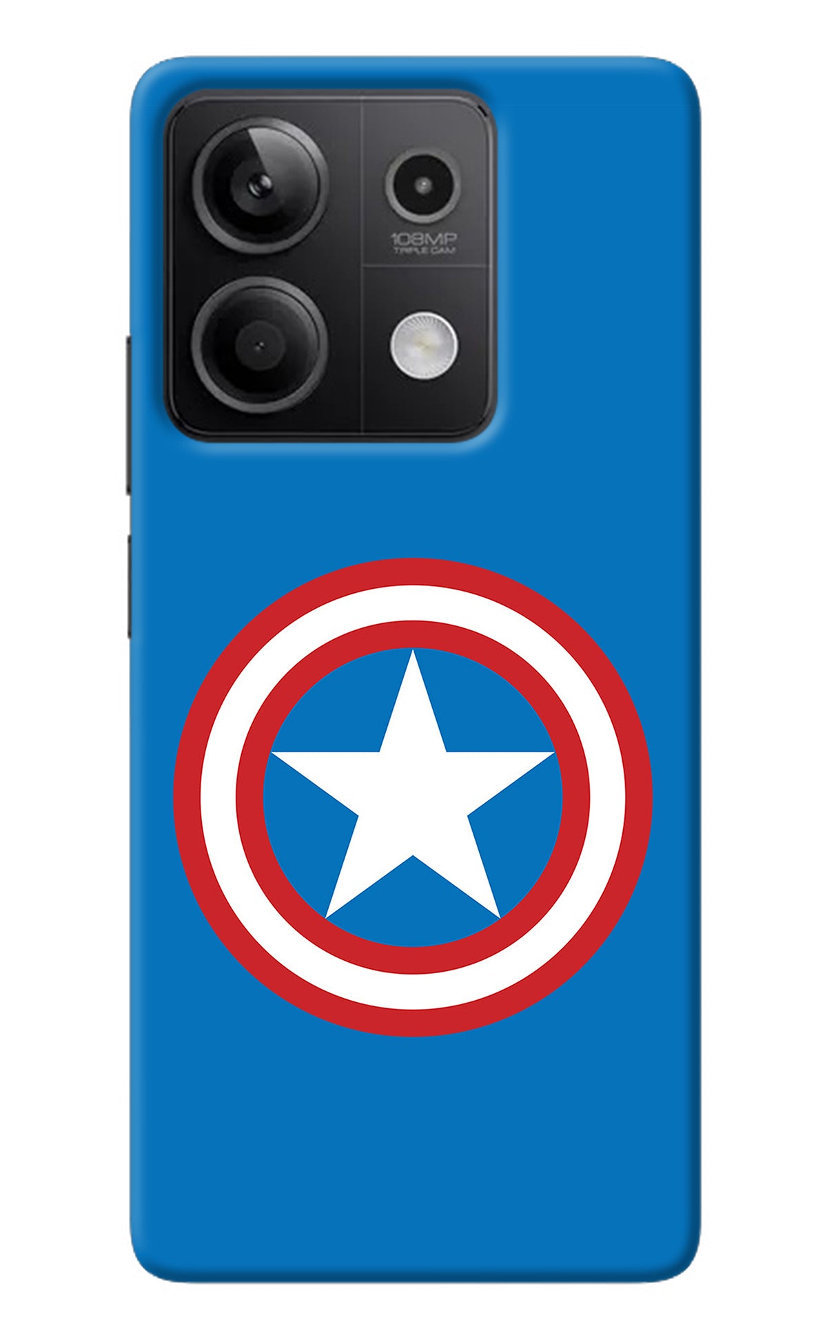 Captain America Logo Redmi Note 13 5G Back Cover