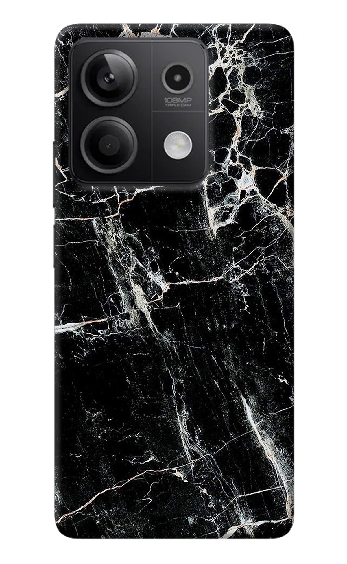 Black Marble Texture Redmi Note 13 5G Back Cover