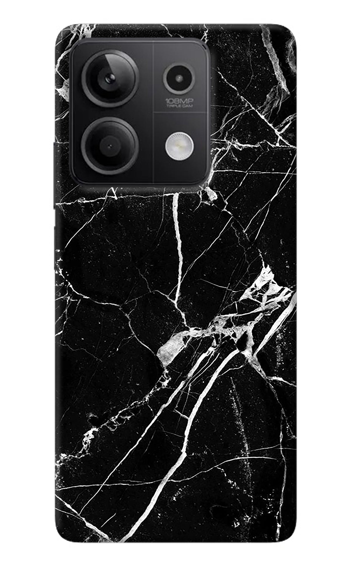 Black Marble Pattern Redmi Note 13 5G Back Cover