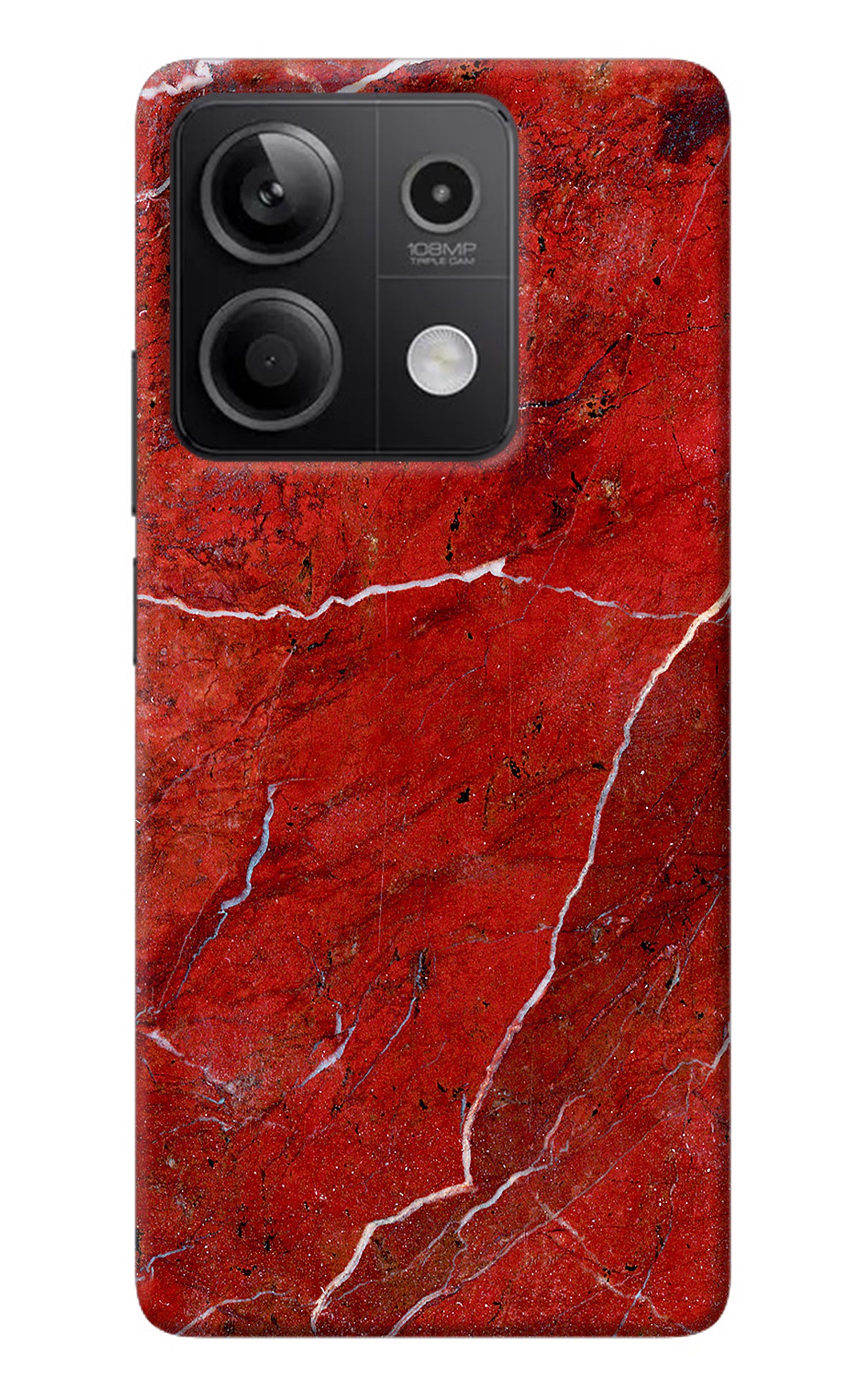 Red Marble Design Redmi Note 13 5G Back Cover