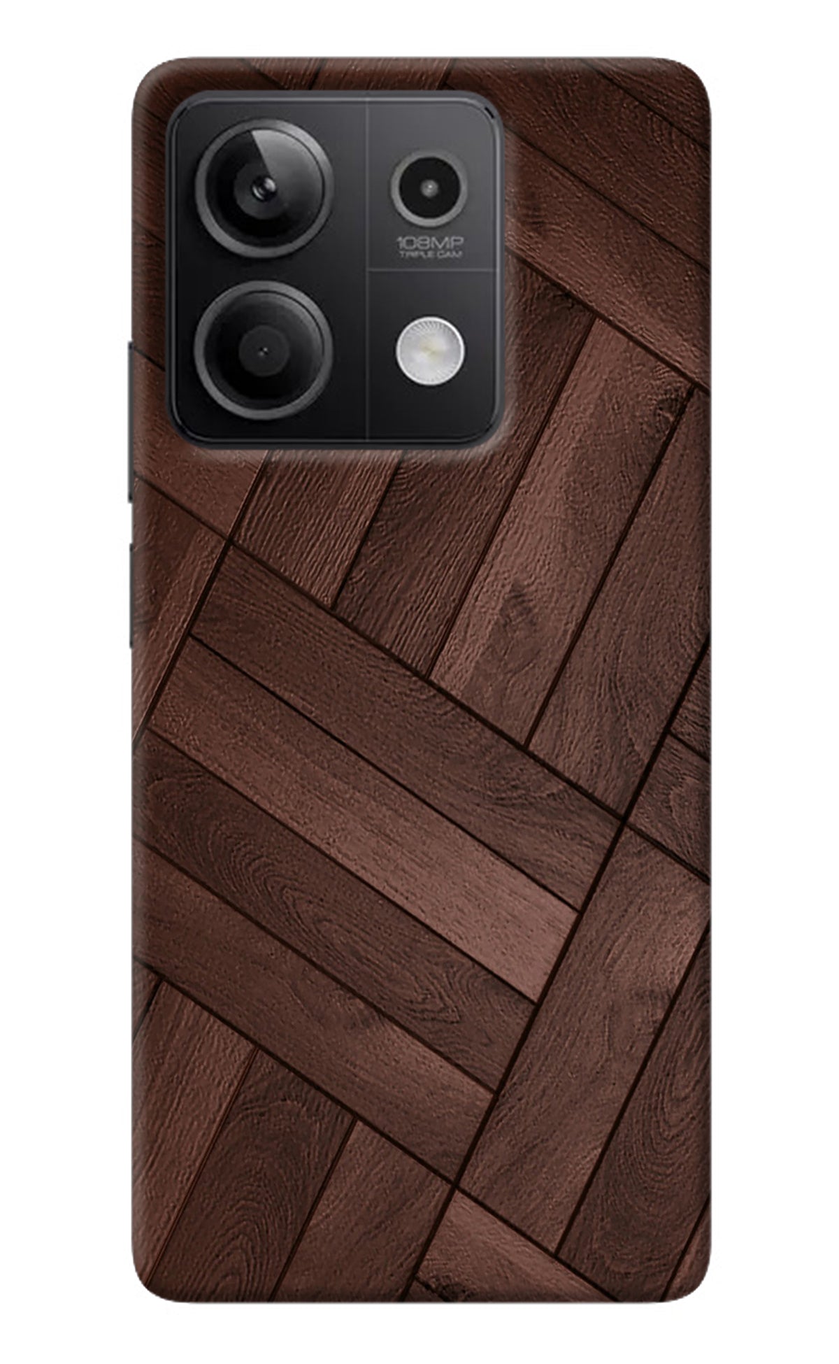 Wooden Texture Design Redmi Note 13 5G Back Cover