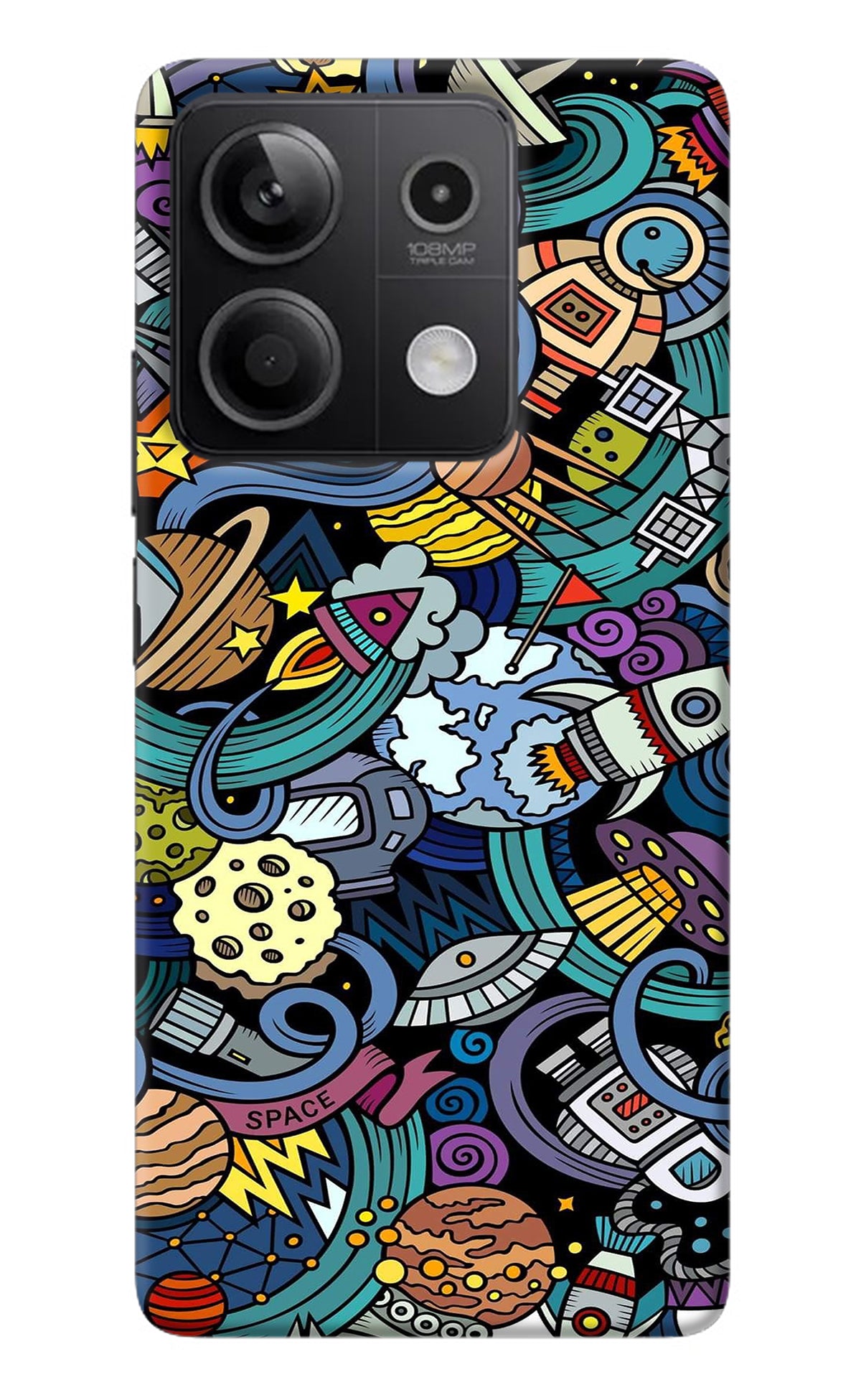 Space Abstract Redmi Note 13 5G Back Cover