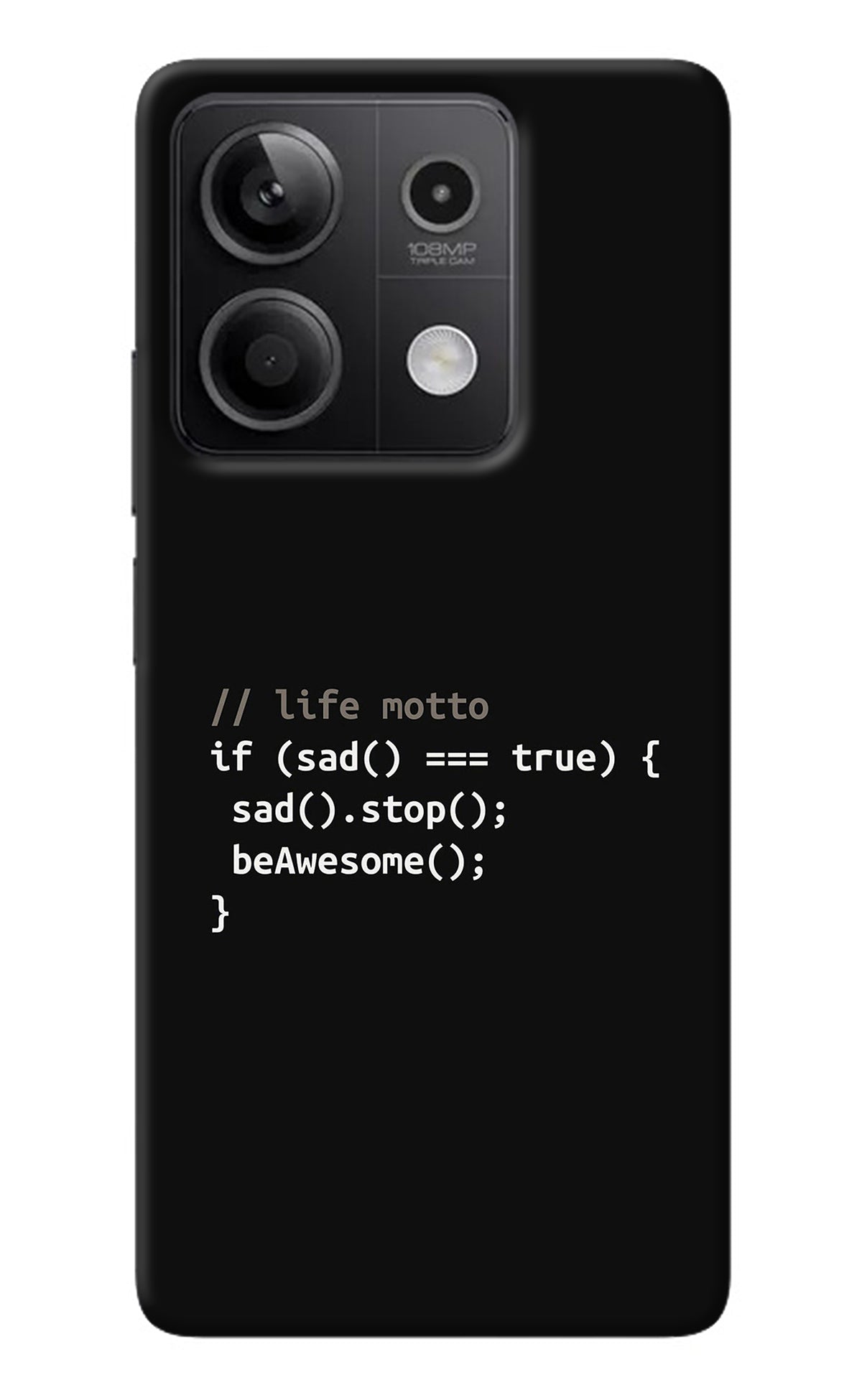 Life Motto Code Redmi Note 13 5G Back Cover