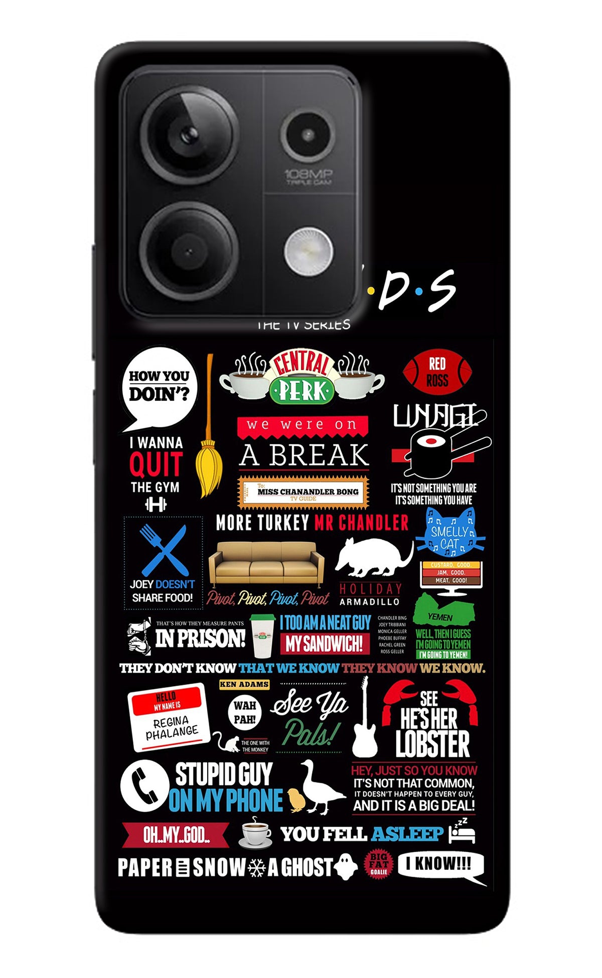 FRIENDS Redmi Note 13 5G Back Cover