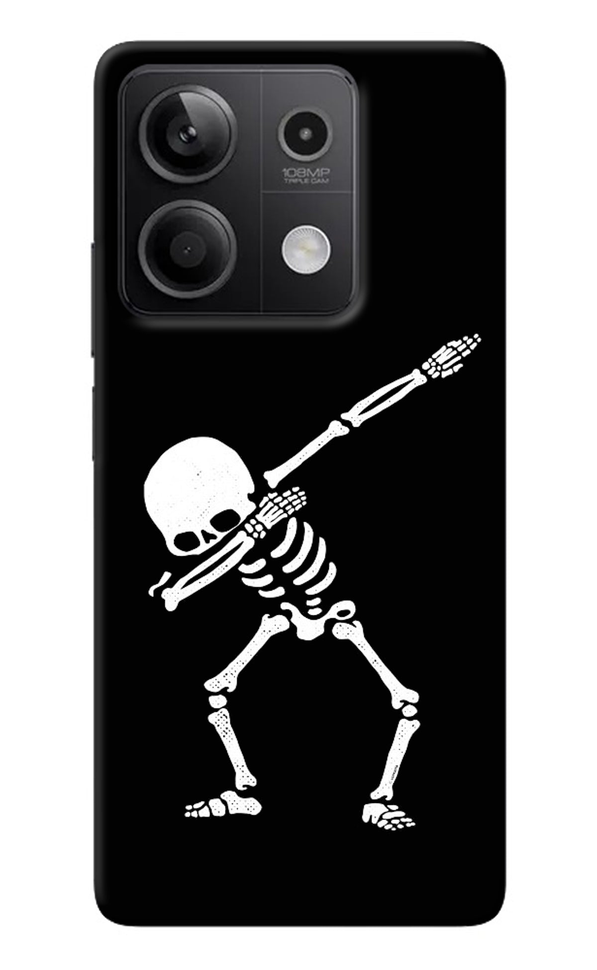 Dabbing Skeleton Art Redmi Note 13 5G Back Cover