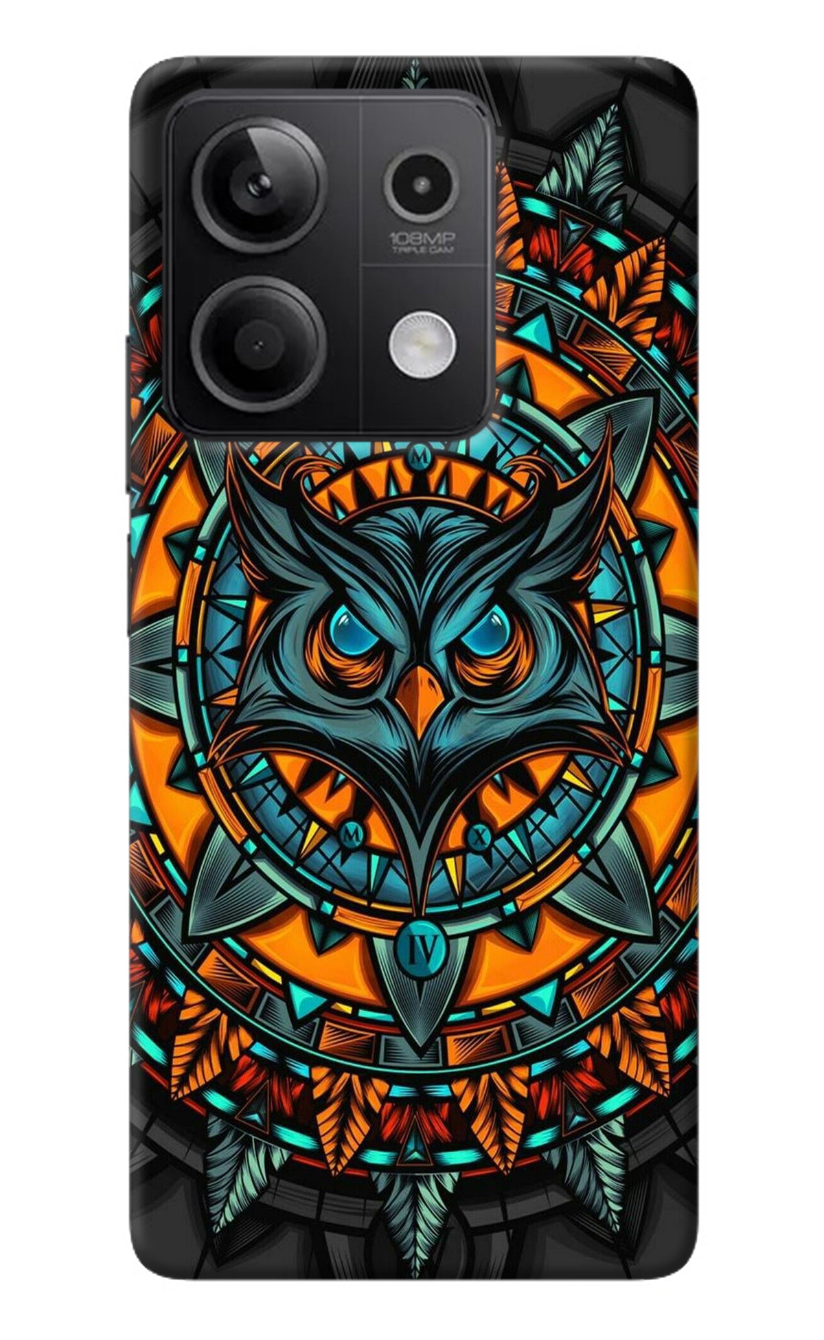 Angry Owl Art Redmi Note 13 5G Back Cover