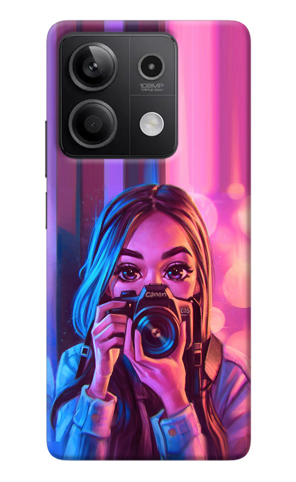 Girl Photographer Redmi Note 13 5G Back Cover