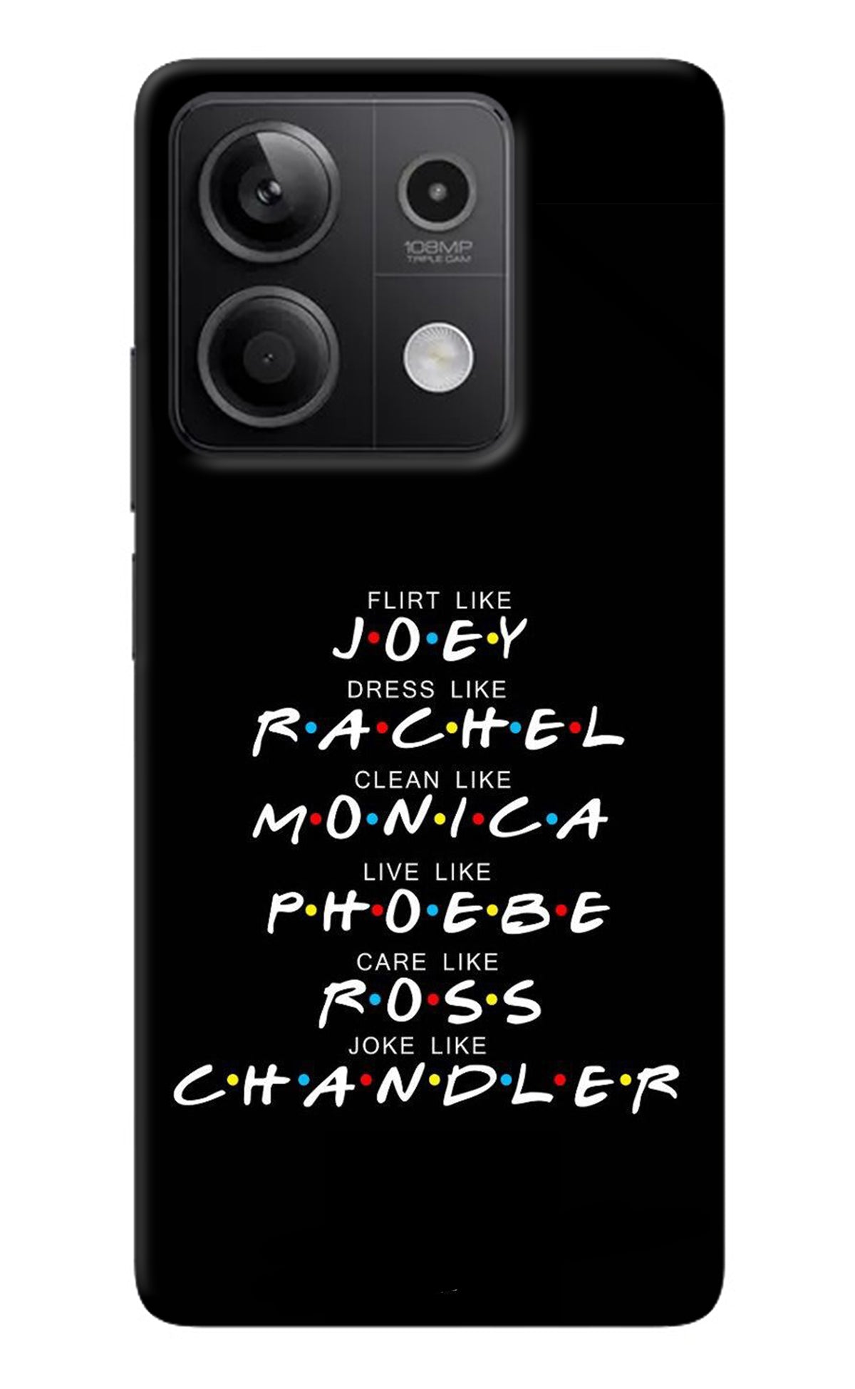 FRIENDS Character Redmi Note 13 5G Back Cover