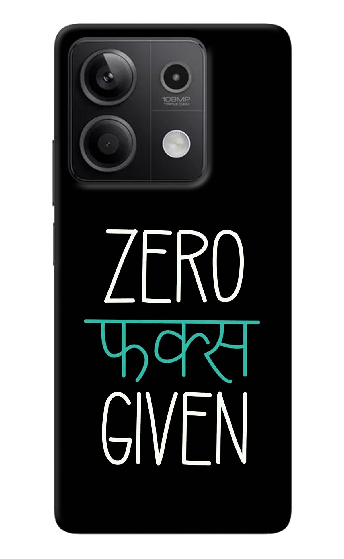 Zero Fucks Given Redmi Note 13 5G Back Cover