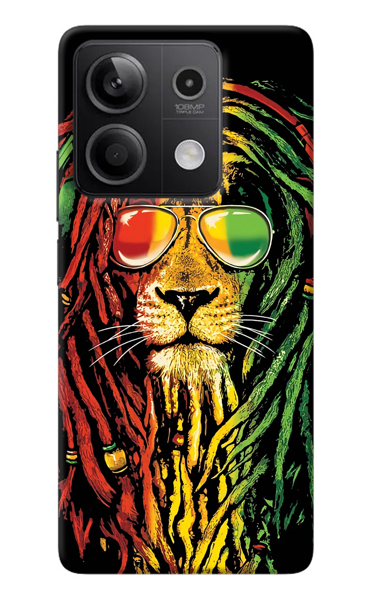 Rasta Lion Redmi Note 13 5G Back Cover