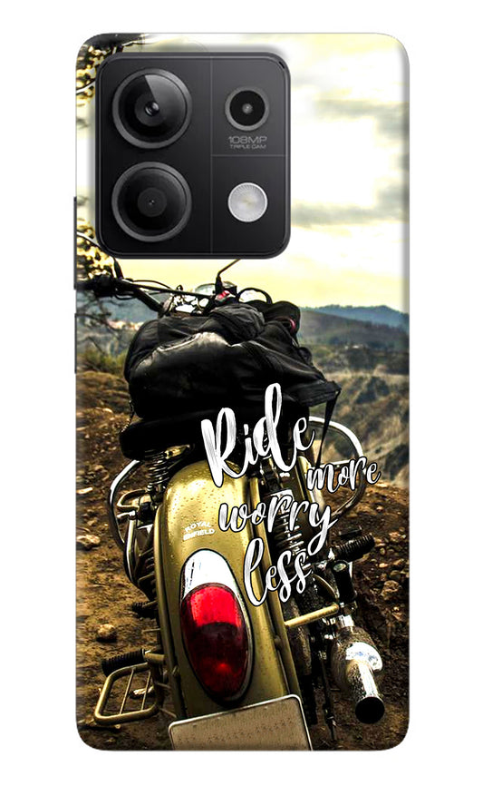 Ride More Worry Less Redmi Note 13 5G Back Cover