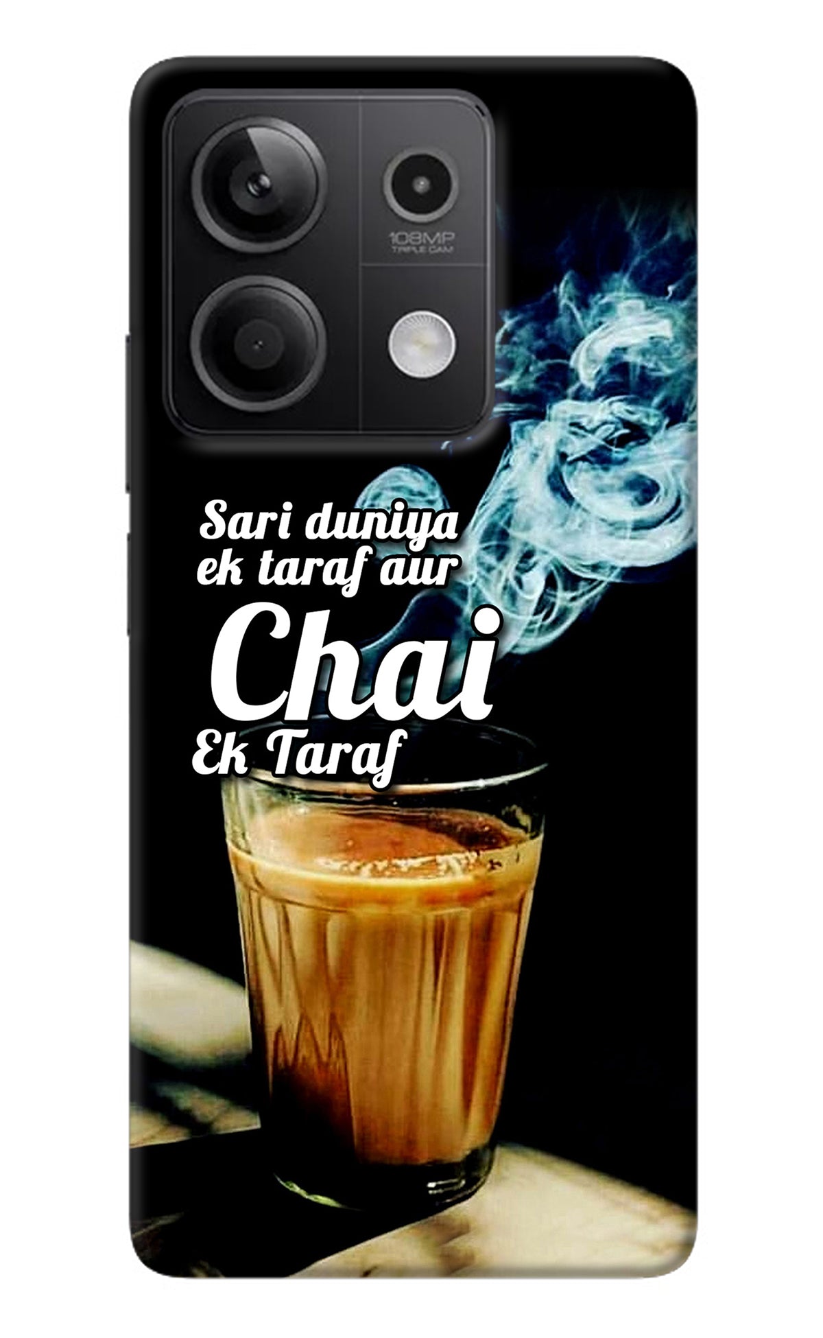 Chai Ek Taraf Quote Redmi Note 13 5G Back Cover