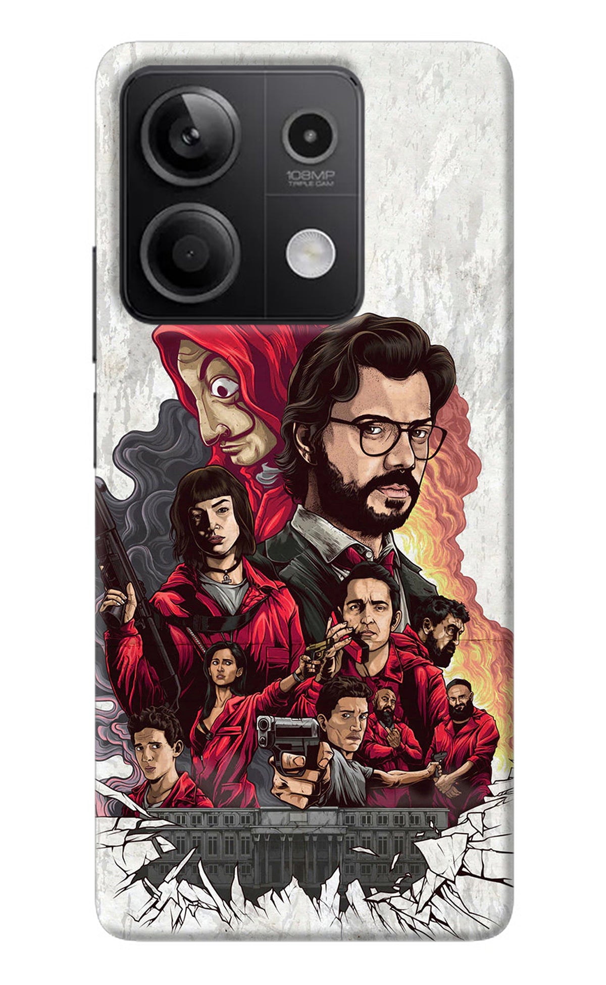 Money Heist Artwork Redmi Note 13 5G Back Cover