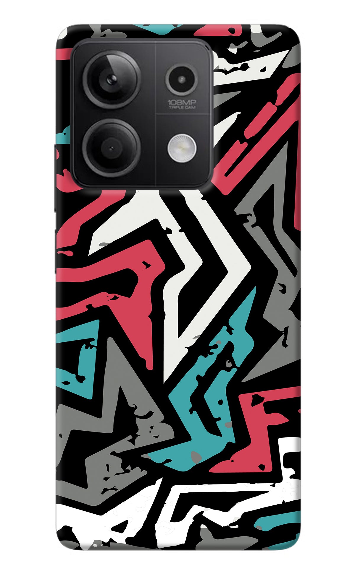 Geometric Graffiti Redmi Note 13 5G Back Cover