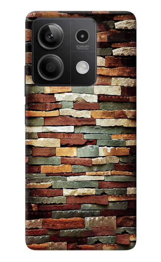 Bricks Pattern Redmi Note 13 5G Back Cover