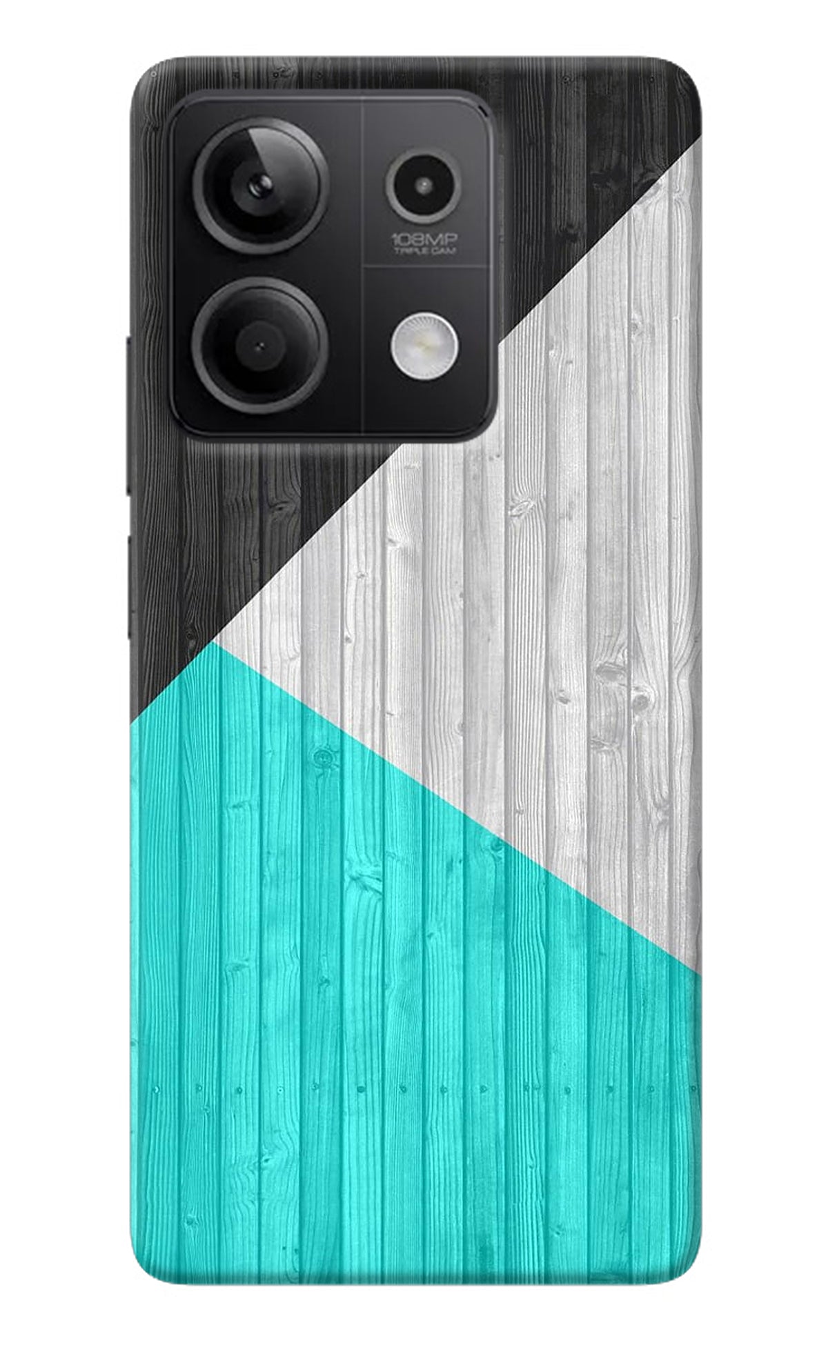 Wooden Abstract Redmi Note 13 5G Back Cover