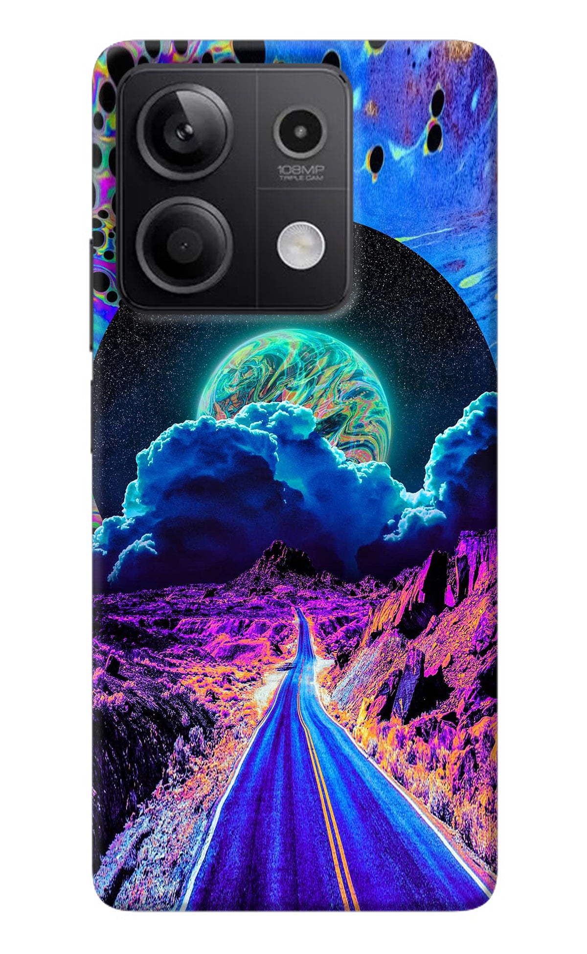 Psychedelic Painting Redmi Note 13 5G Back Cover