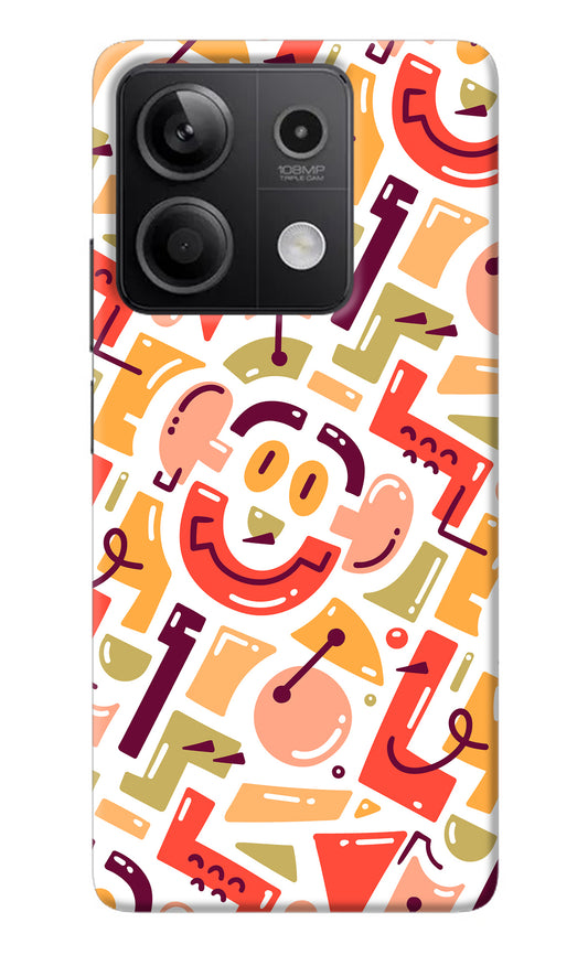 Doodle Pattern Redmi Note 13 5G Back Cover