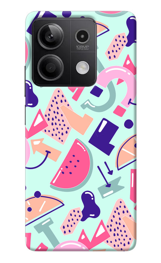 Doodle Pattern Redmi Note 13 5G Back Cover