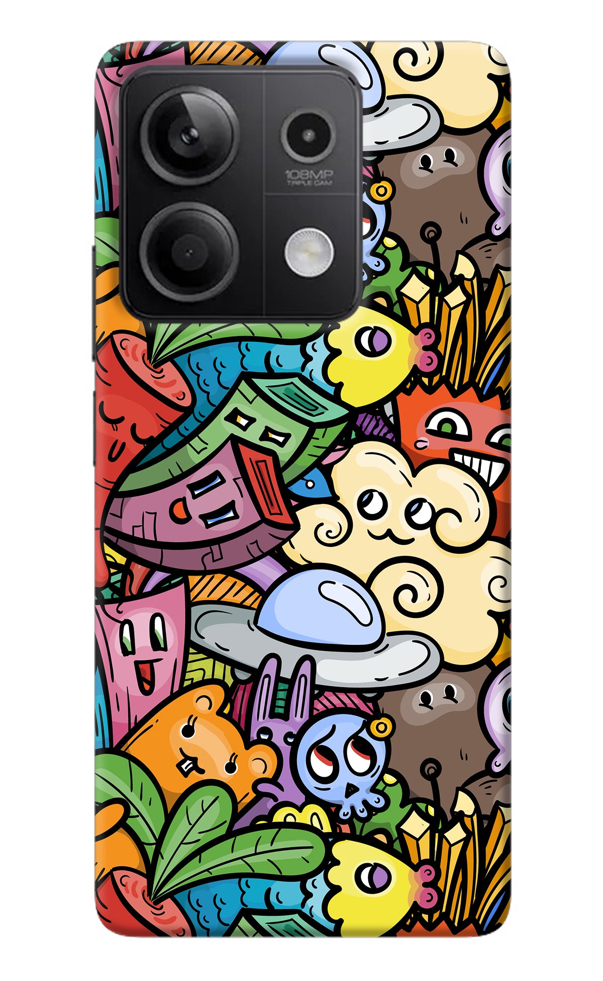 Veggie Doodle Redmi Note 13 5G Back Cover