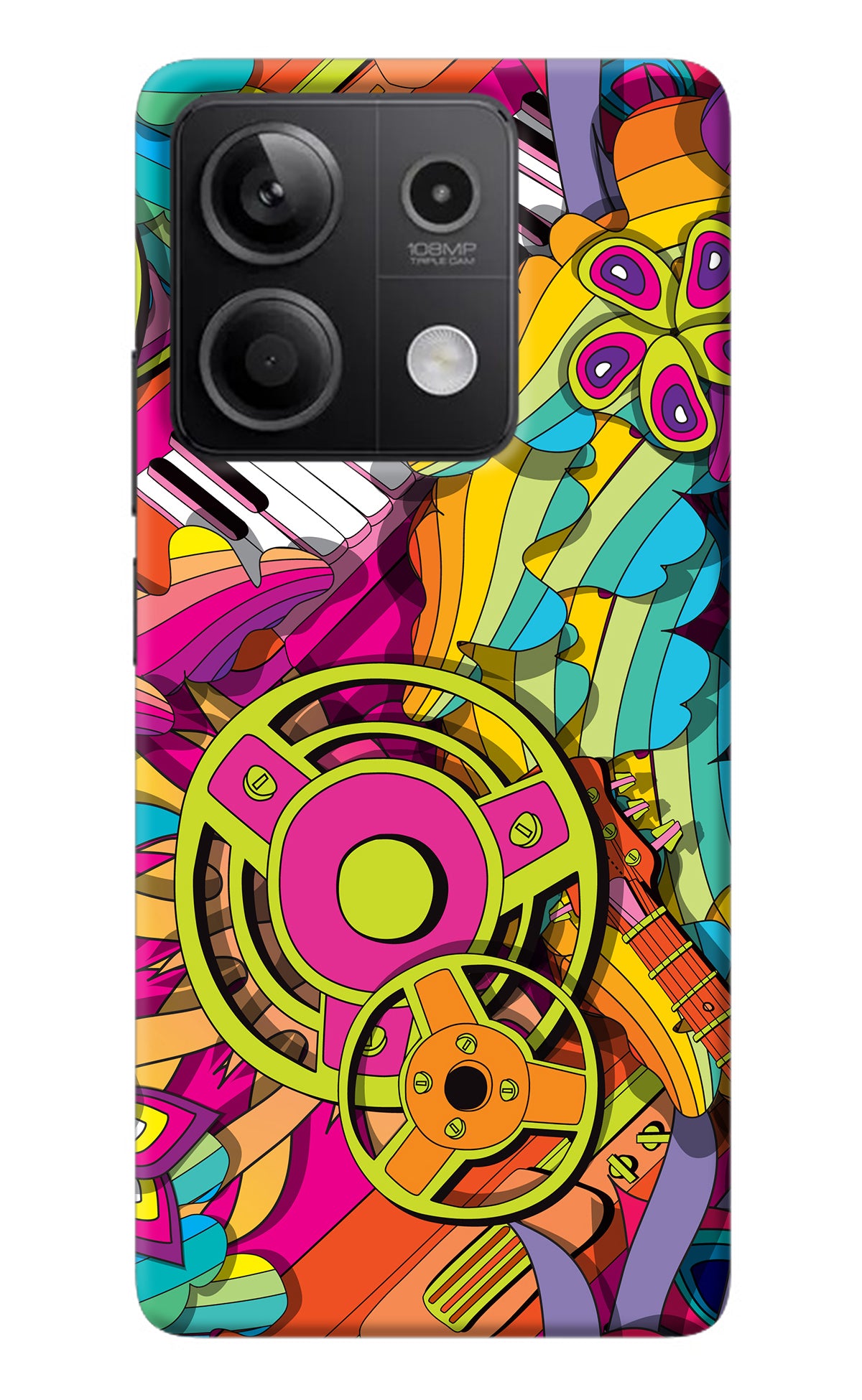 Music Doodle Redmi Note 13 5G Back Cover