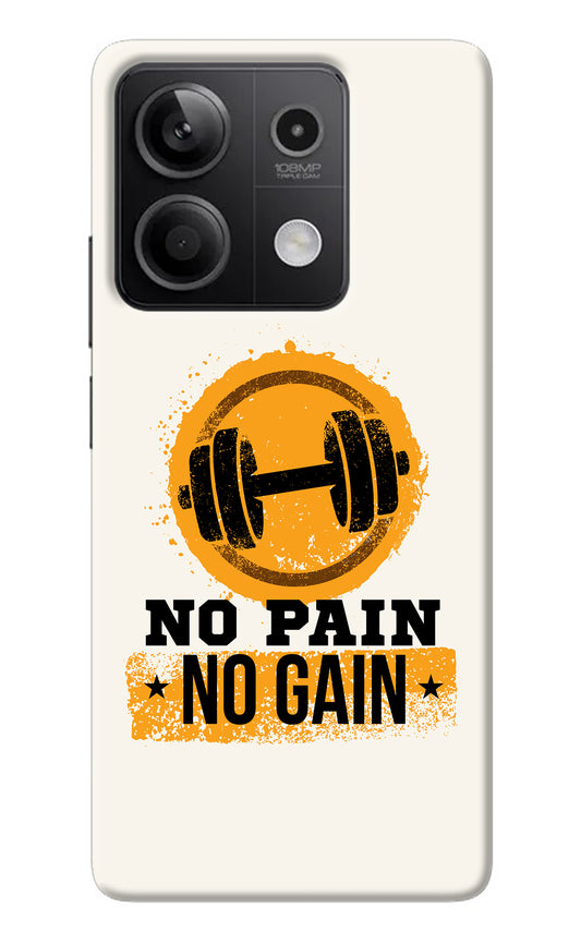 No Pain No Gain Redmi Note 13 5G Back Cover