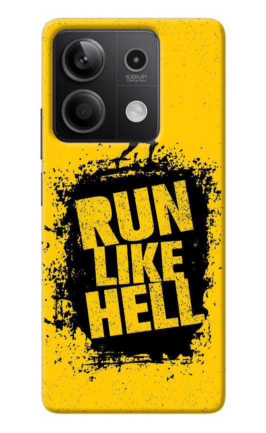 Run Like Hell Redmi Note 13 5G Back Cover