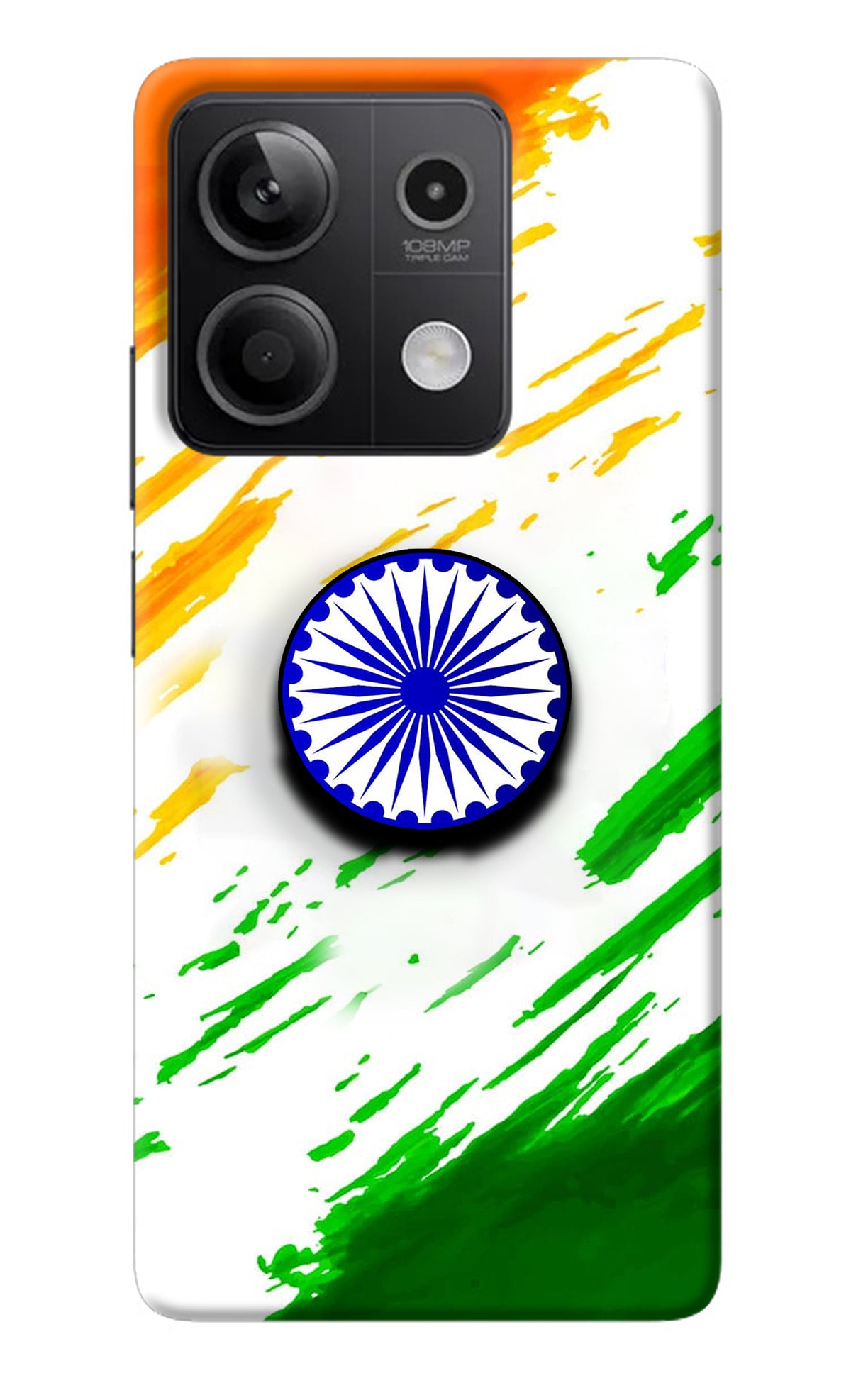 Indian Flag Ashoka Chakra Redmi Note 13 5G Pop Case